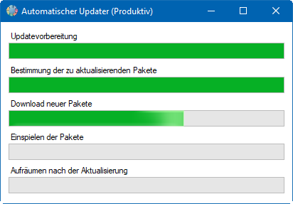 Update läuft
